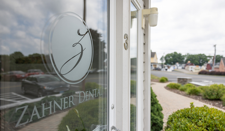 Front door of Zahner Dental