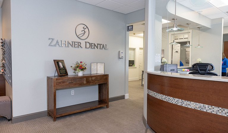 Front desk and reception area