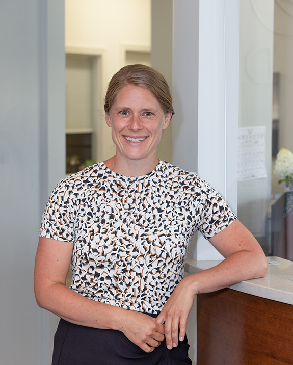 Dental office business administrator Amy Z