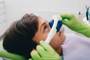 Young boy undergoing sedation dentistry in Ellington